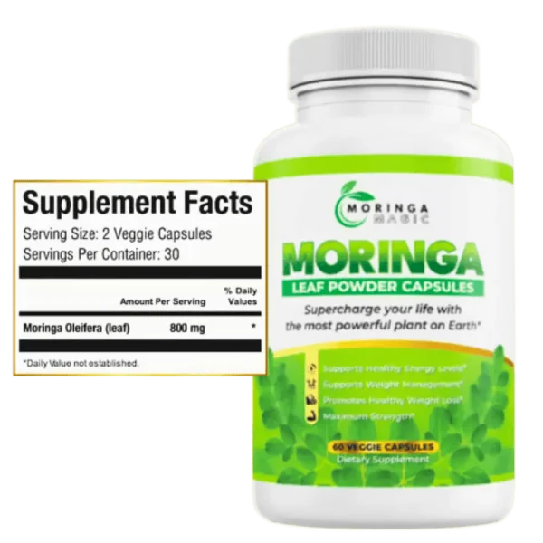 Supplement Facts of Moringa Magic